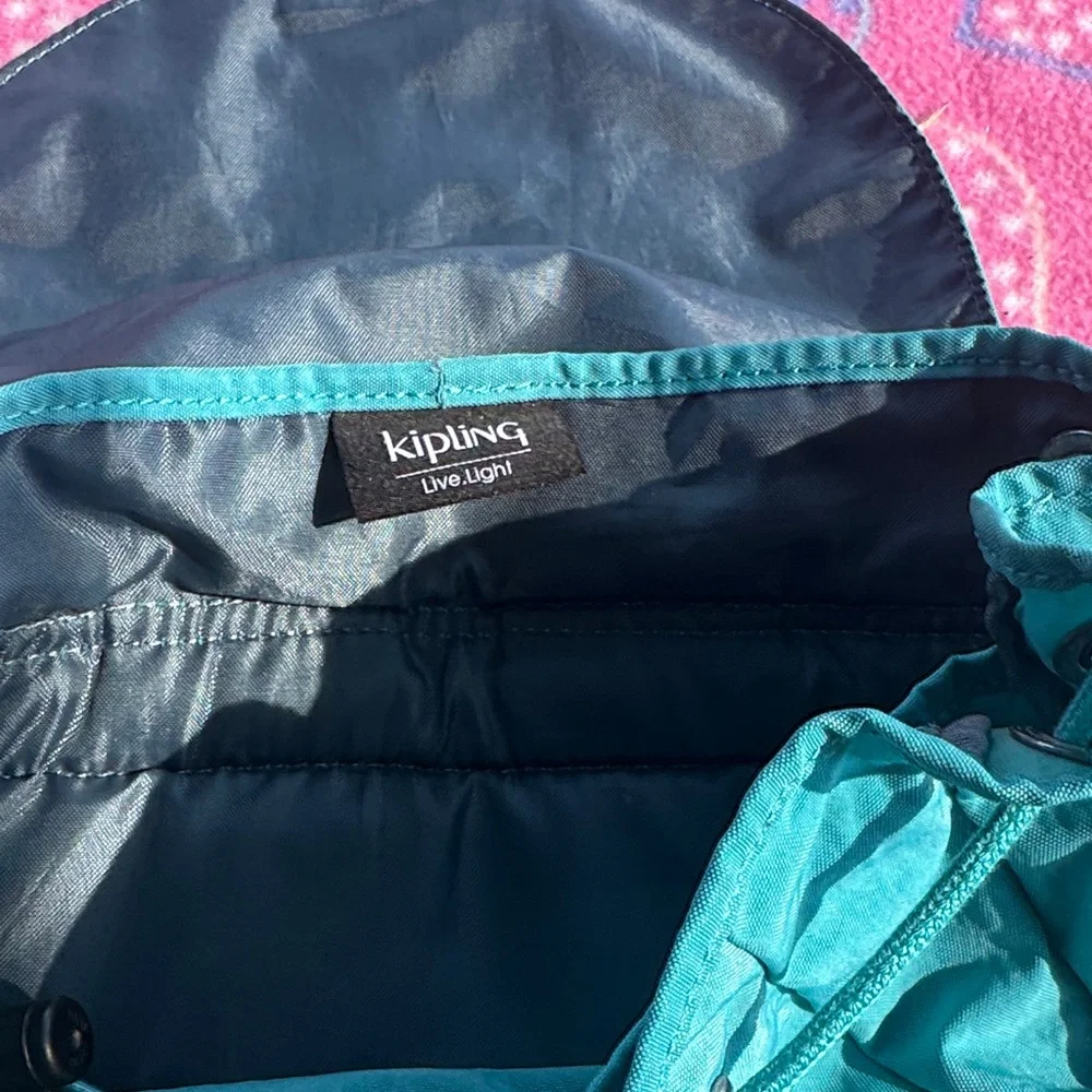 Kipling Turquoise Backpack - Picture 6 of 10